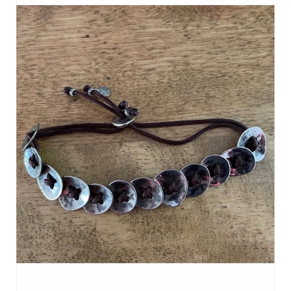 Silpada sterling silver button bracelet